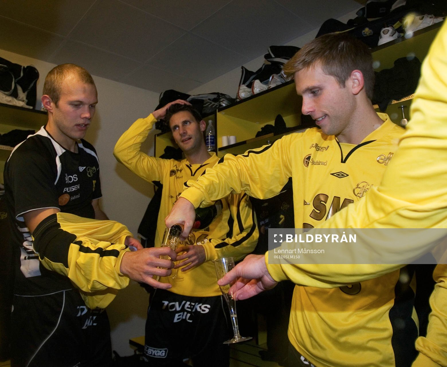 Martin Andersson, Jari Ilola och Anders Svensson, Elfsborg,