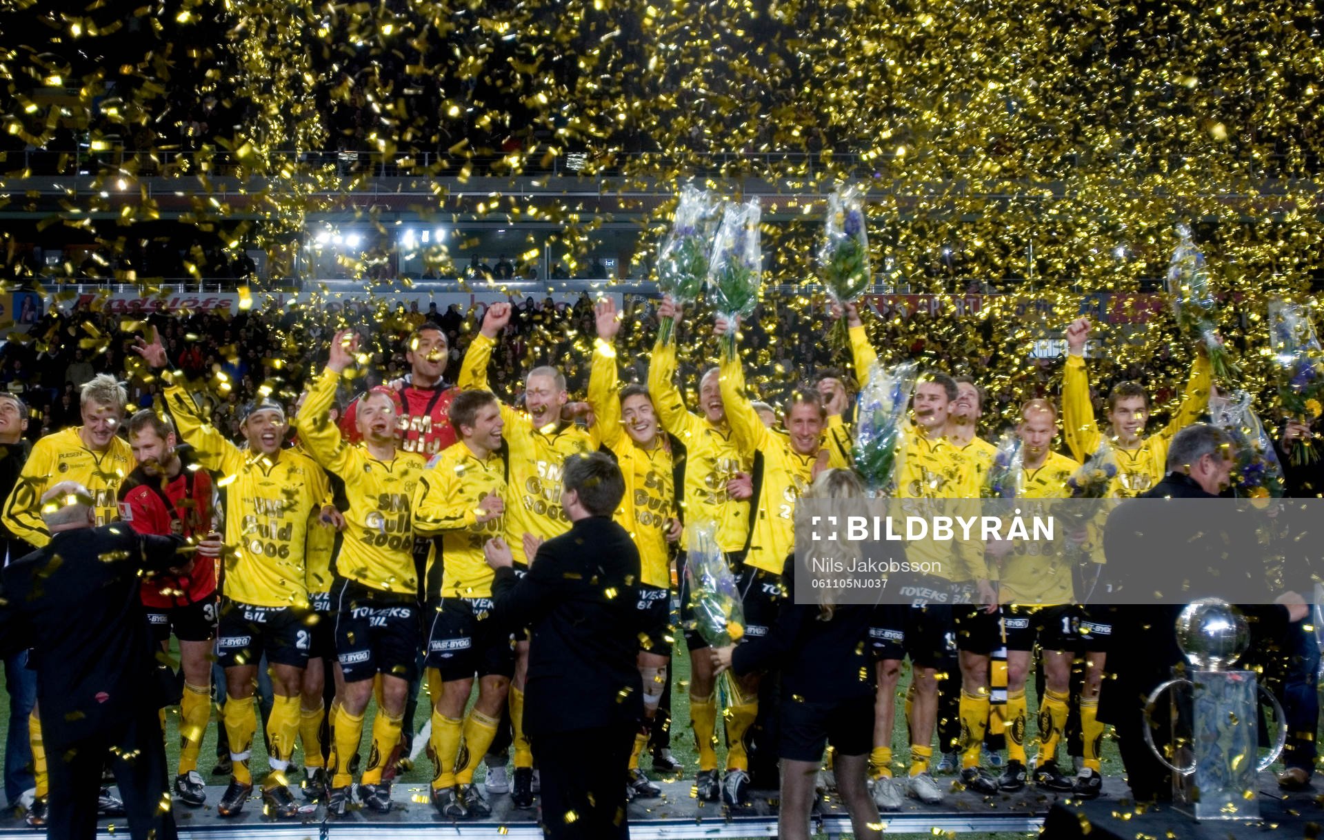 Elfsborg, Svenska Mästare, SM-Guld, guld, konfetti