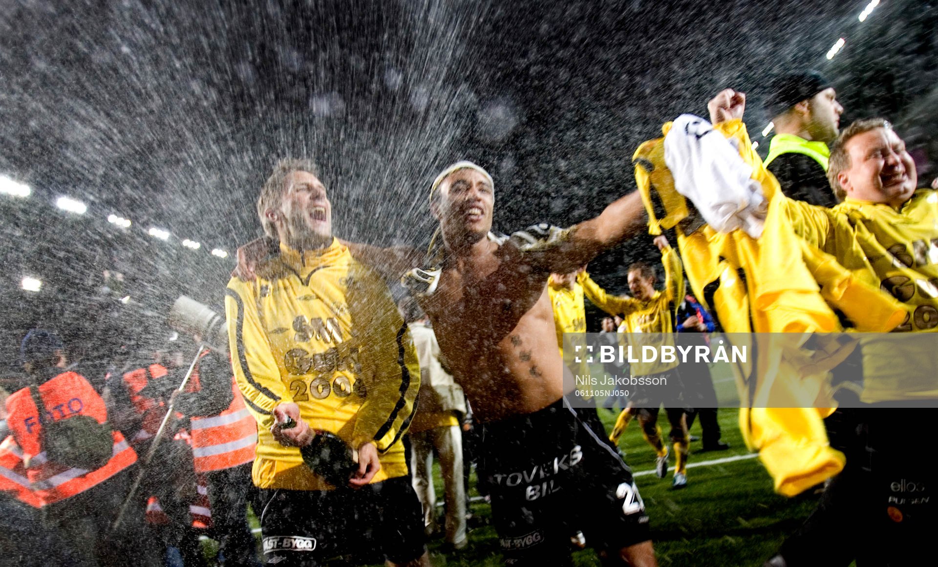 Svenska Mästare, SM-guld. Champange