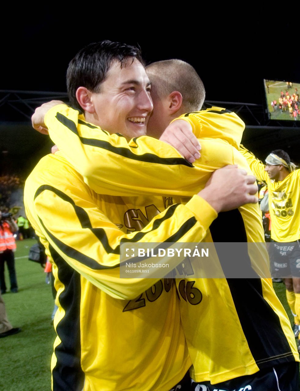 Svenska Mästare, SM-guld.  Jubel, Stefan Izhisaki