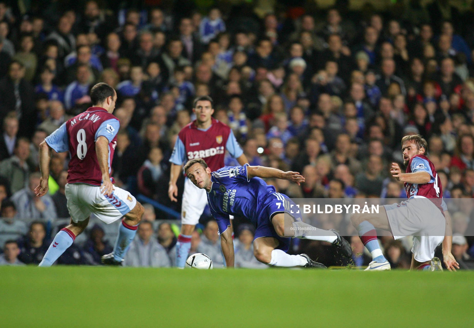 Andriy Shevchecnko, Chelsea och Gavin McCann, Aaron Hughes, Olof Mellberg, Aston Villa.