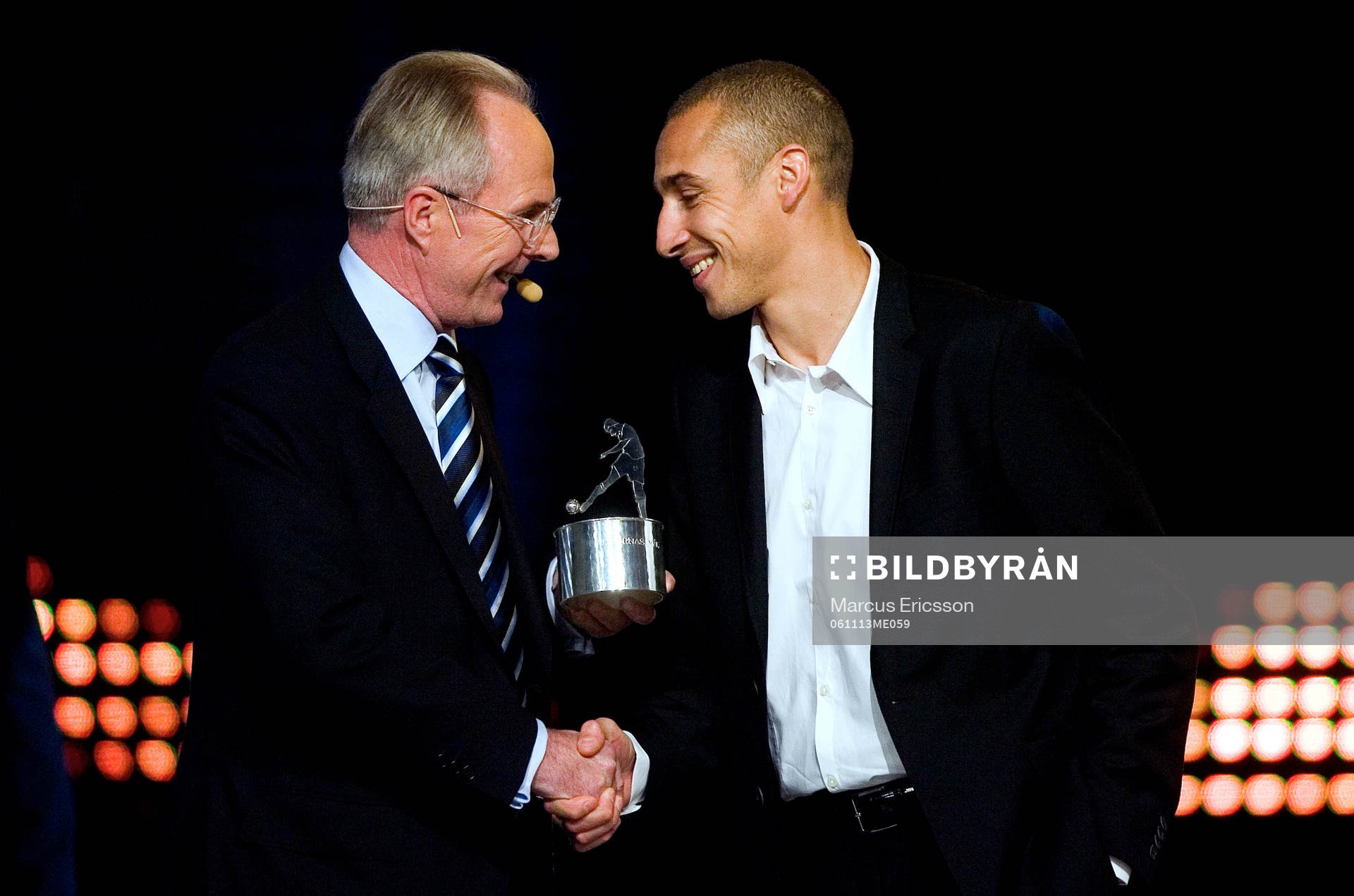 Sven-Göran (Sven Göran)Eriksson delar ut priset Tidernas