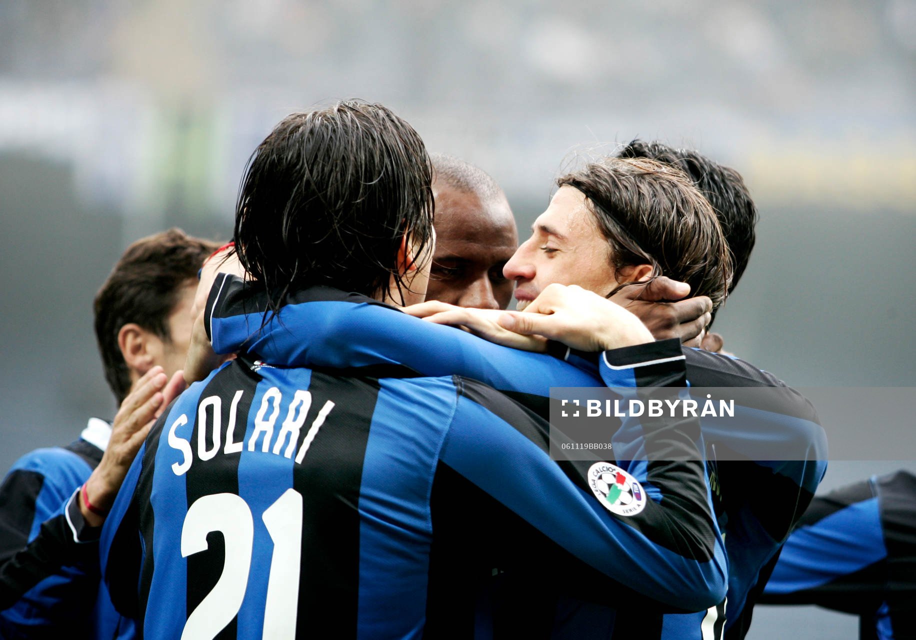Fotboll, Italiensk Liga, Serie A, Hernan Crespo, Inter jubel