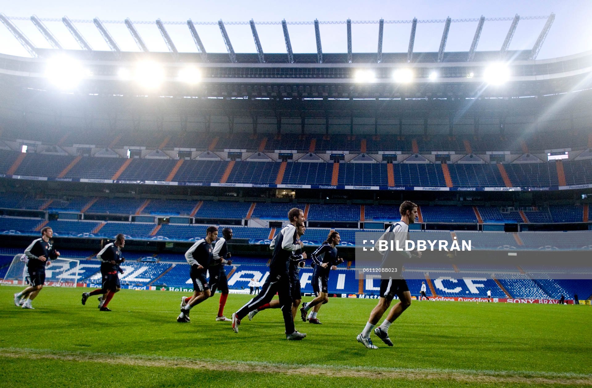 på Santiago Bernabeu Stadion