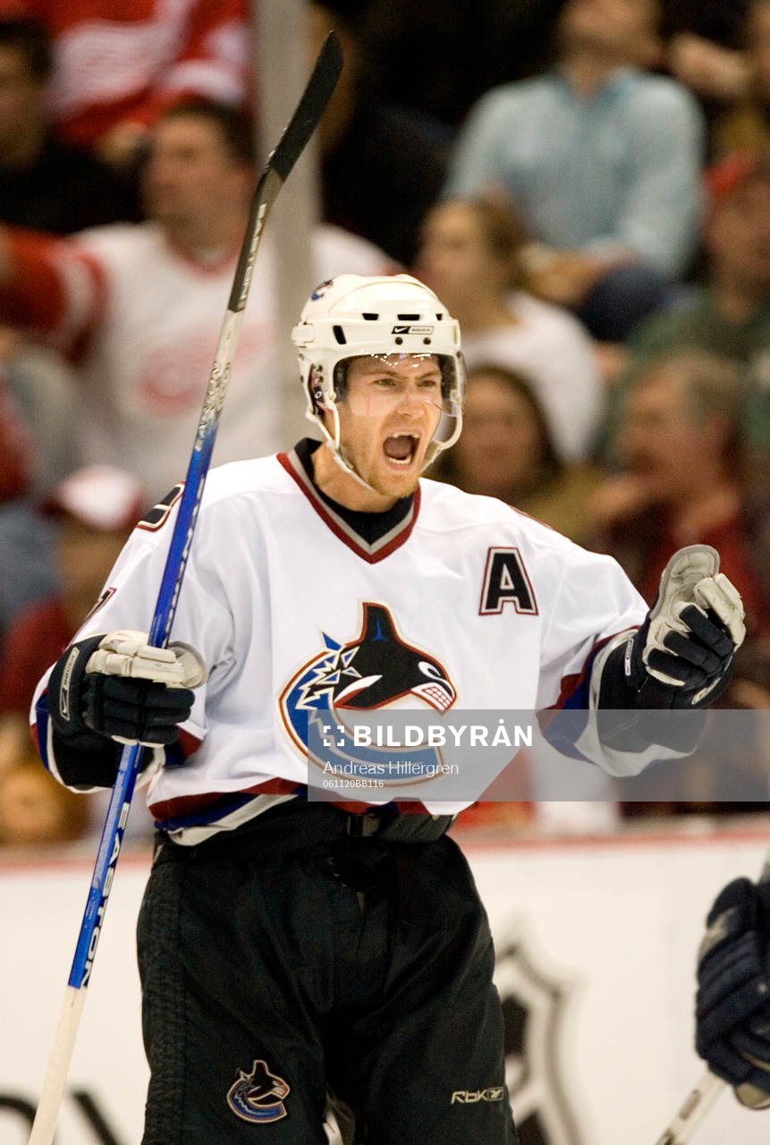 Ishockey, NHL, Detroit Red Wings - Vancouver Canucks 3-4