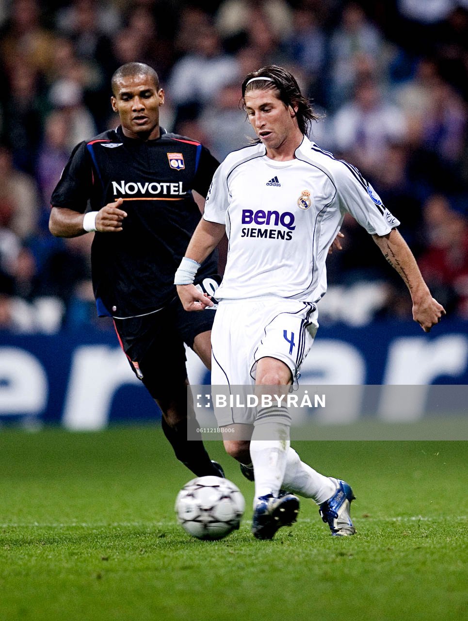 Sergio Ramos, Real Madrid och Florent Malouda, Lyon