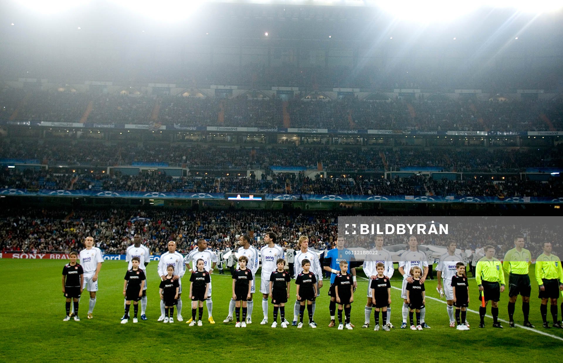 Fotboll, Champions League, Lagbild, Real Madrid, på
