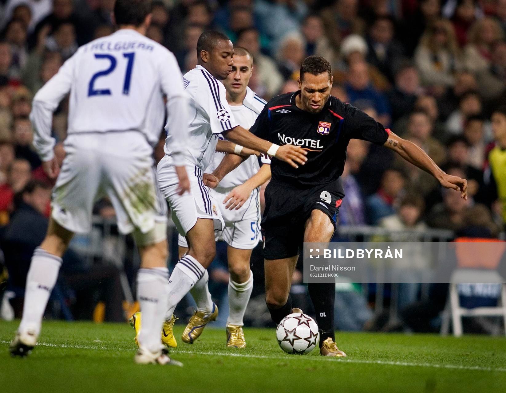 John Carew, Lyon mot tre Real Madrid spelare