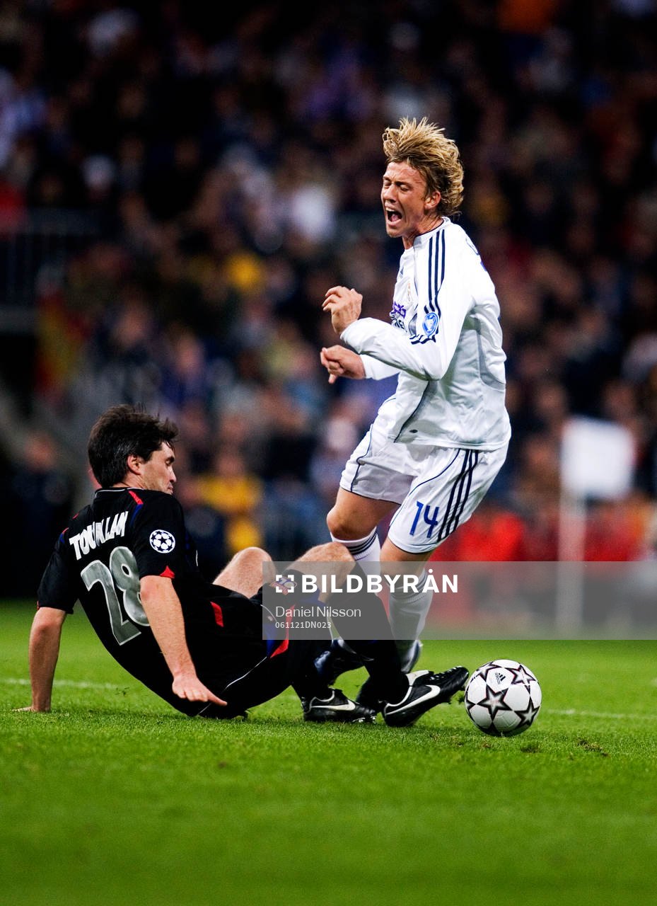 Guti,  Real Madrid och Jeremy Toulalan, Lyon