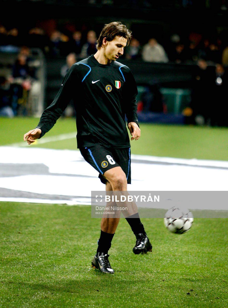 Zlatan Ibrahimovic, Inter, uppvärmning, träning innan