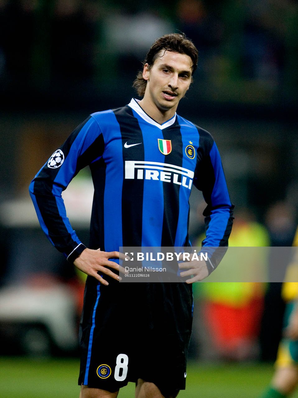 Fotboll, Champions League, Zlatan Ibrahimovic, Inter