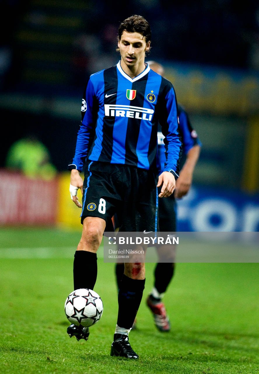 Fotboll, Champions League, Zlatan Ibrahimovic, Inter
