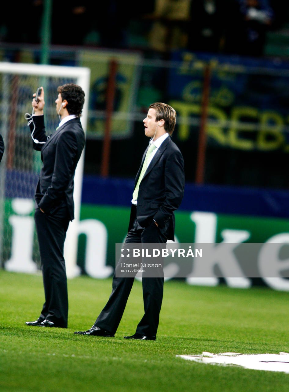 Pontus Farnerud, Sporting Lissabon, i kostym innan match
