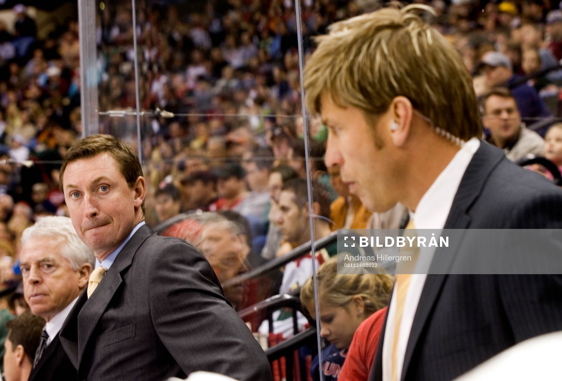 Wayne Gretzky, tränare och Ulf Samuelsson