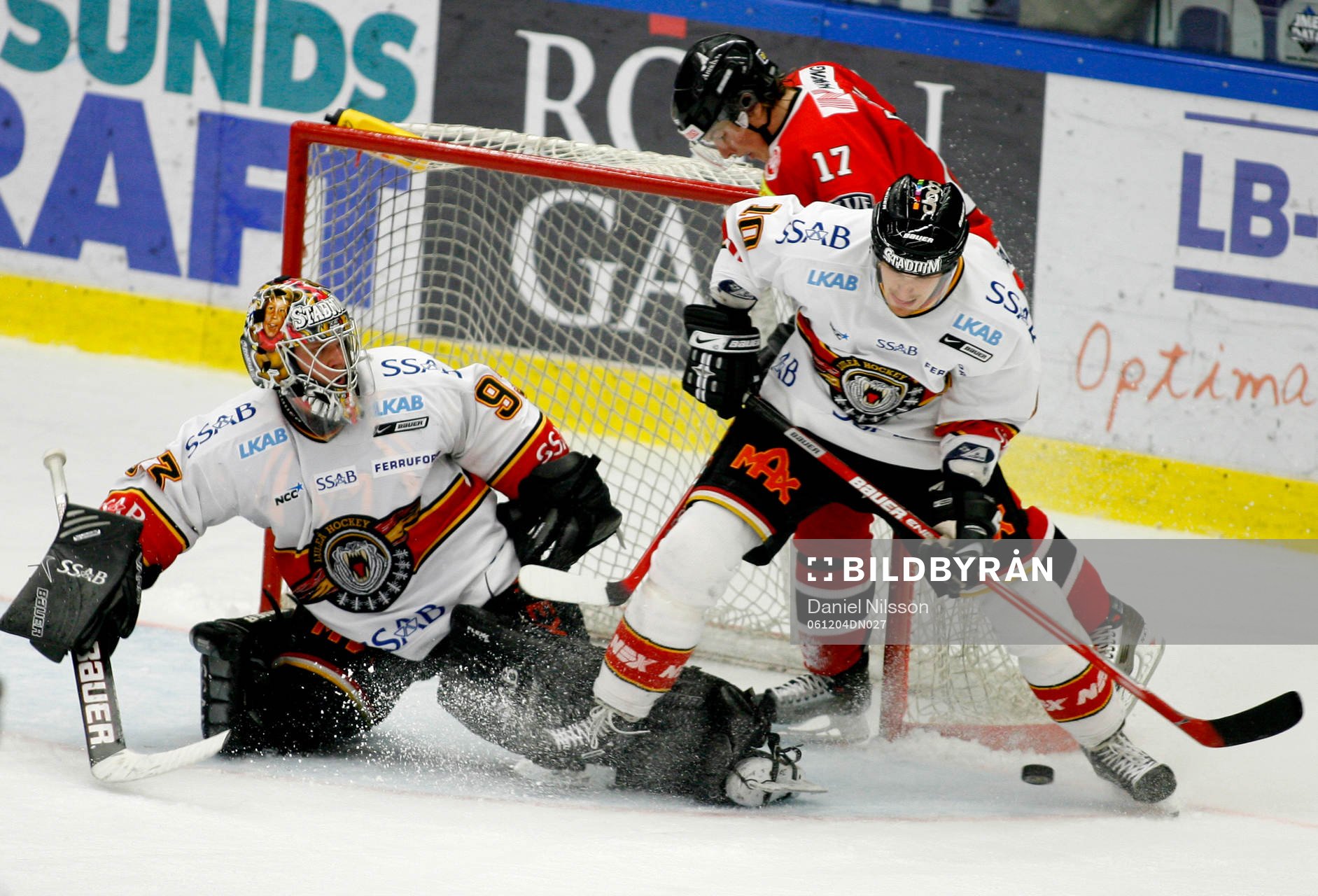 Tero Leinonen (målvakt) Luleå och Pekka Saravo, Luleå