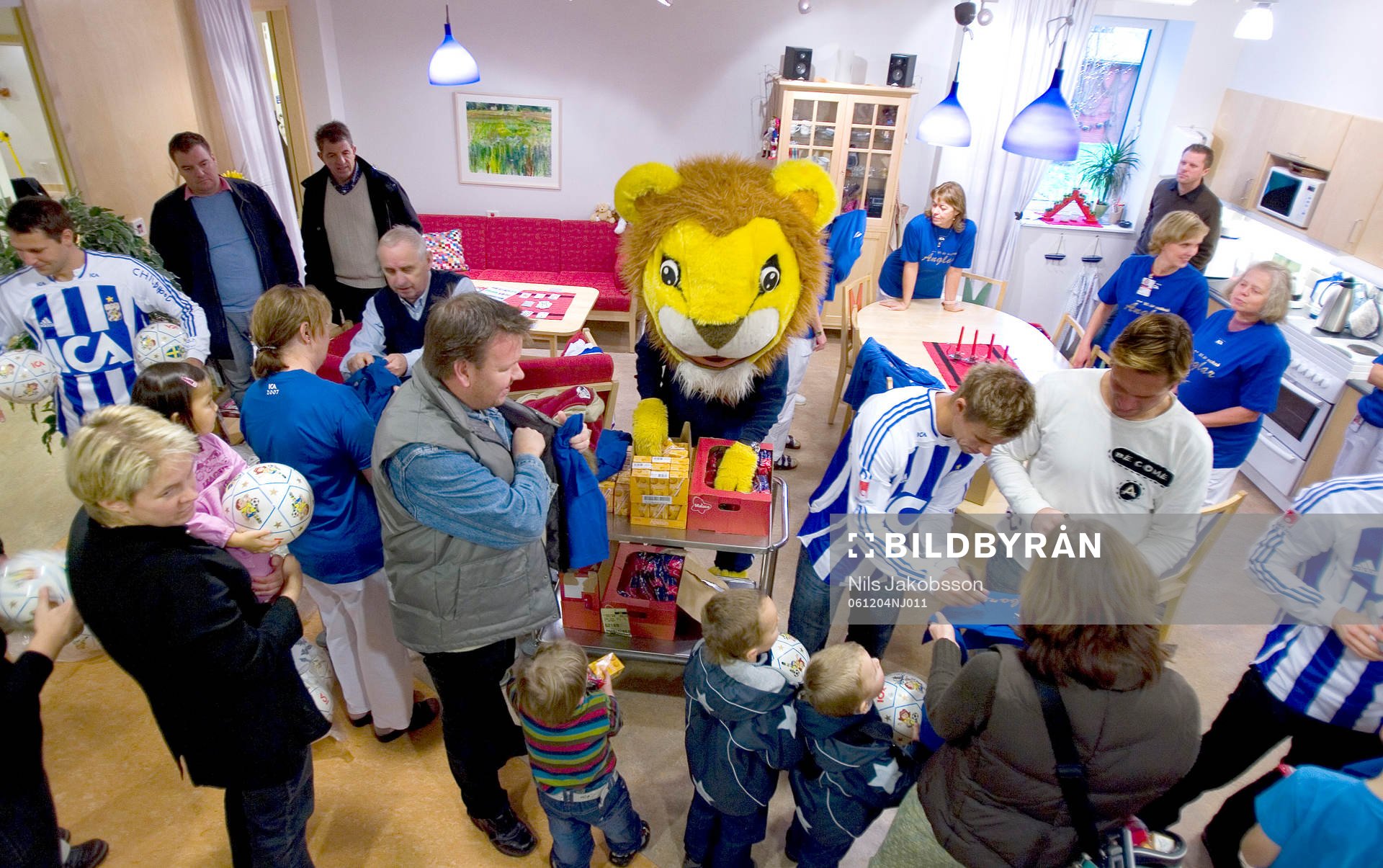 Fotboll, IFK Göteborg besöker barnkliniken på Östra