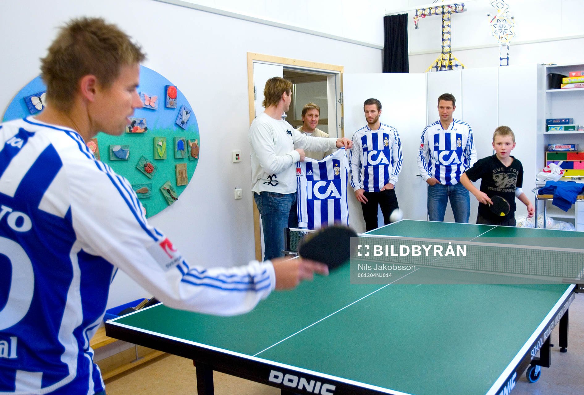 Fotboll, IFK Göteborg besöker barnkliniken på Östra