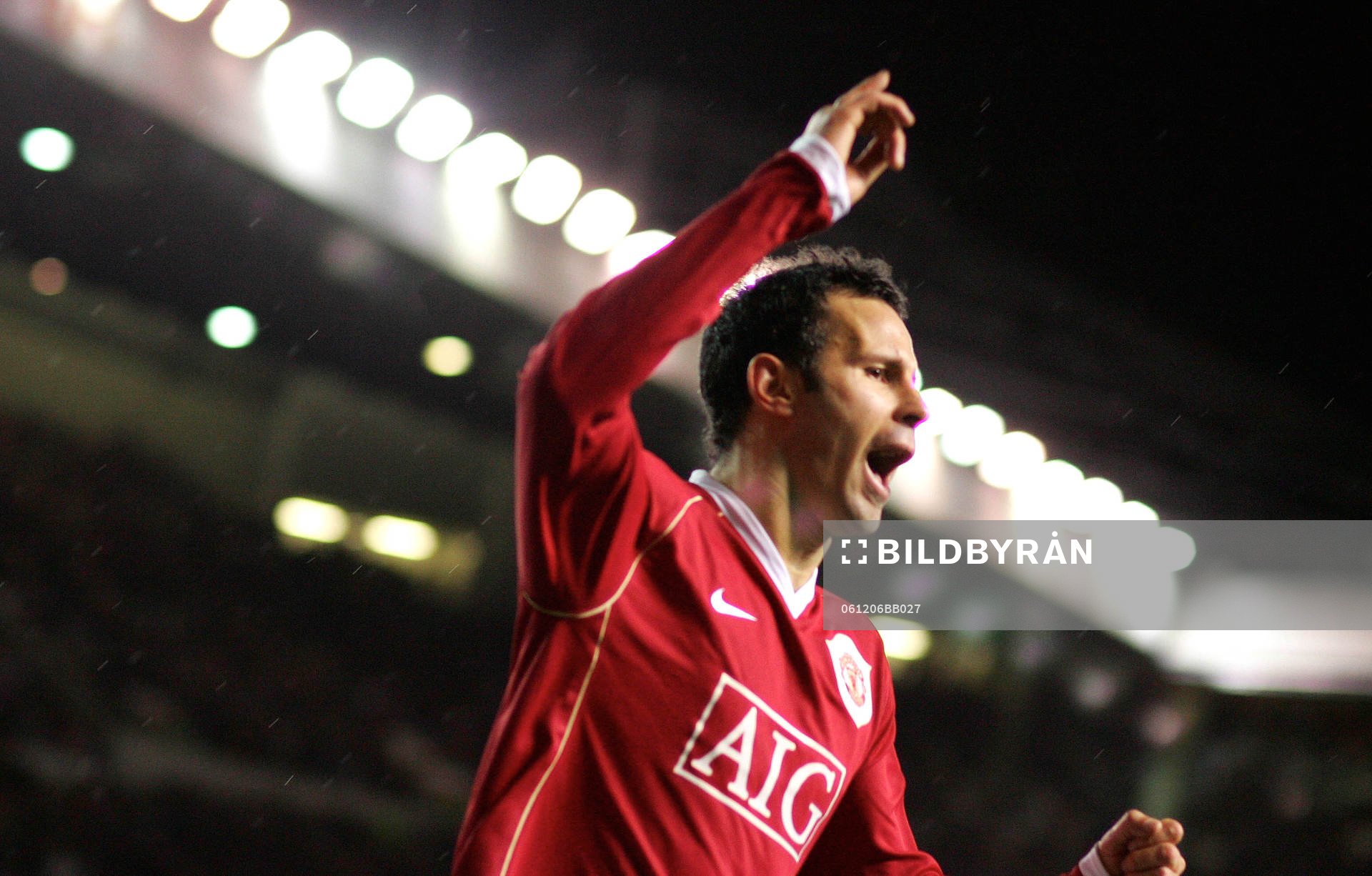  Ryan Giggs, Manchester United, jubel efter 2-1.