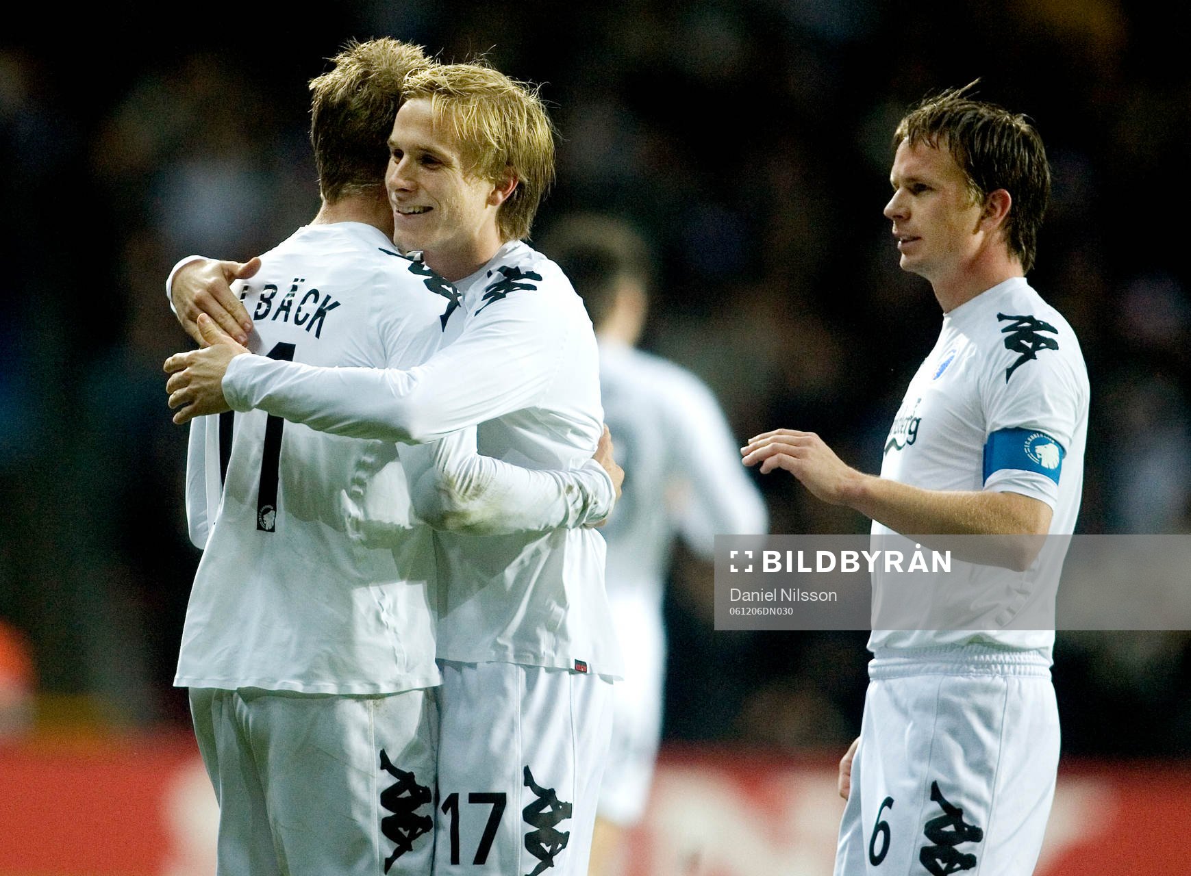 Marcus Allbäck, Oscar Wendt och Tobias Linderoth,