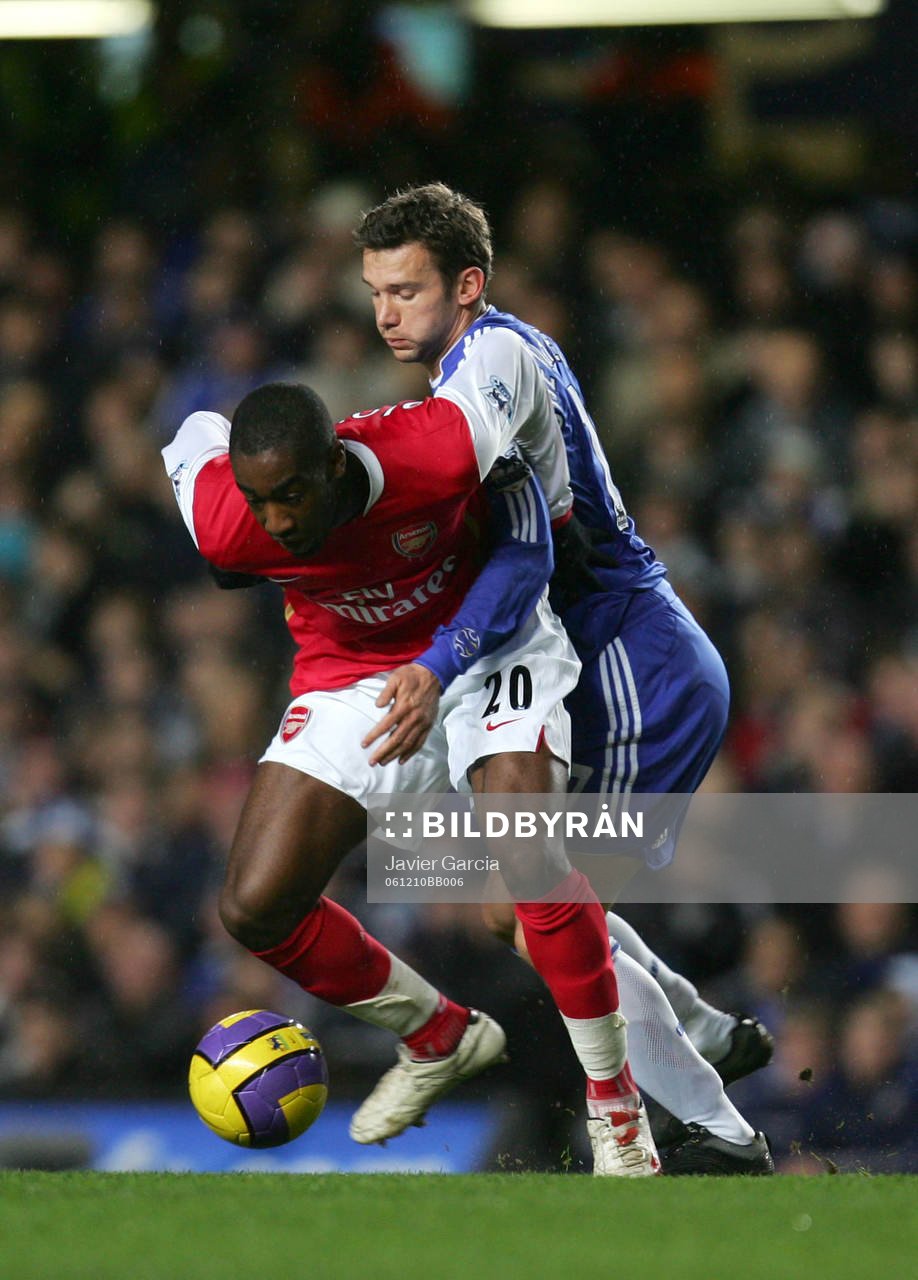 Johan Djourou, Arsenal och Andrej Shevchenko, Chelsea