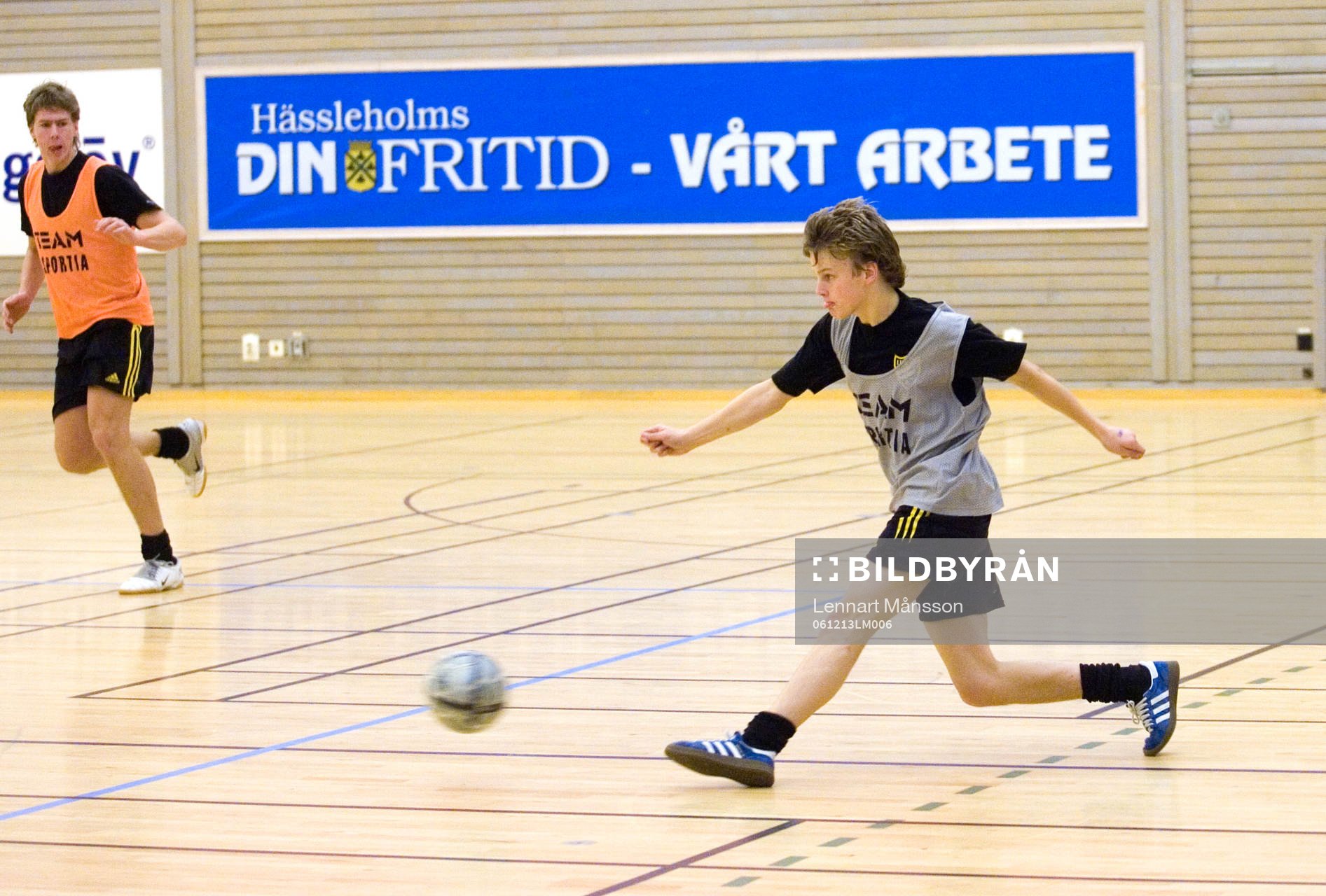 Ungdom, ungdomar, träning, innefotboll