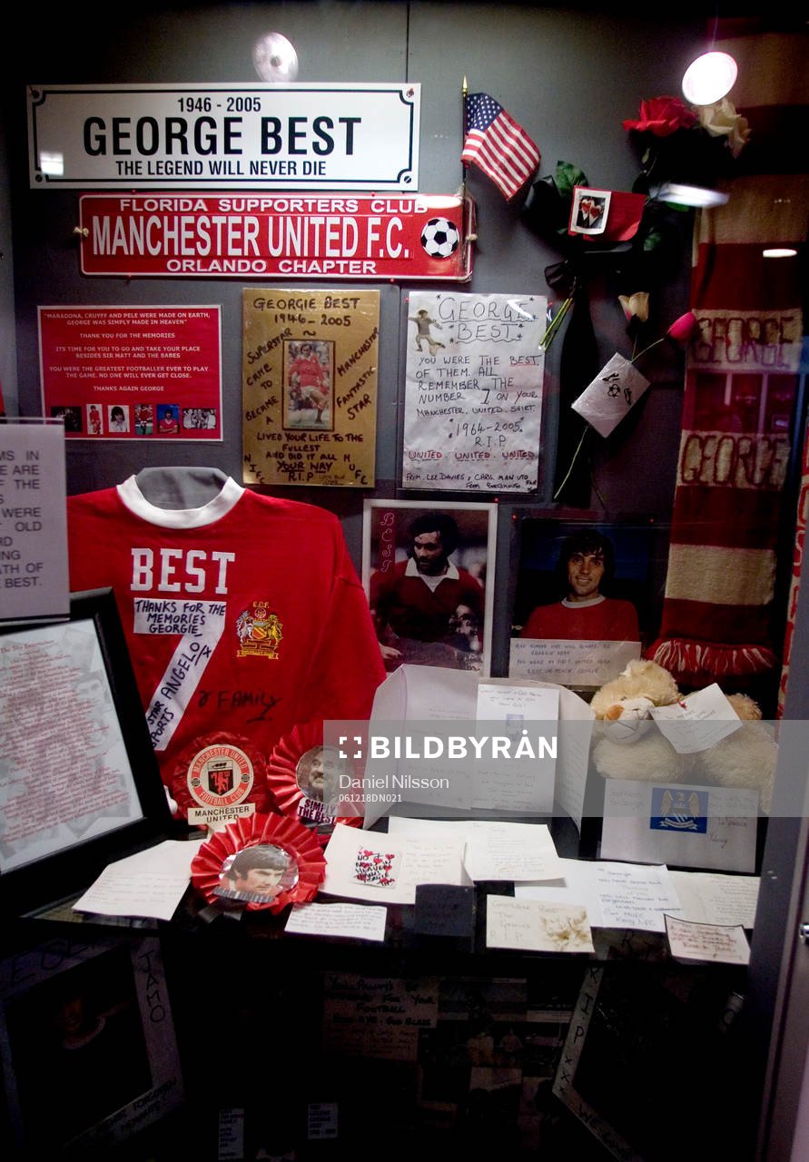 Museum på Old Trafford, hyllning till George Best,