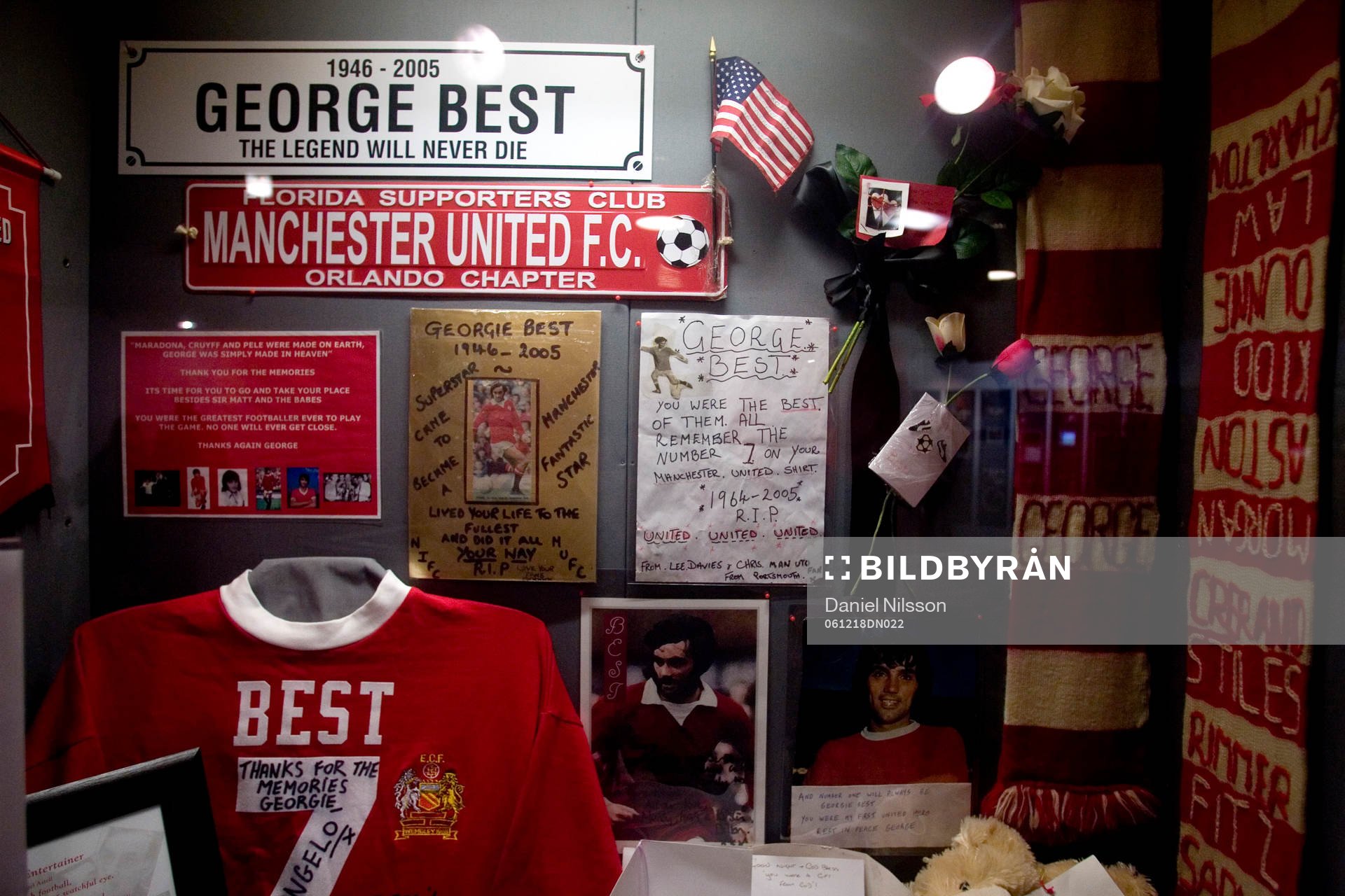 Museum på Old Trafford, hyllning till George Best,