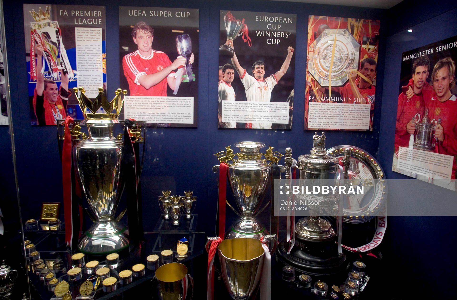 Museum på Old Trafford, pokaler, priser, prisskåp