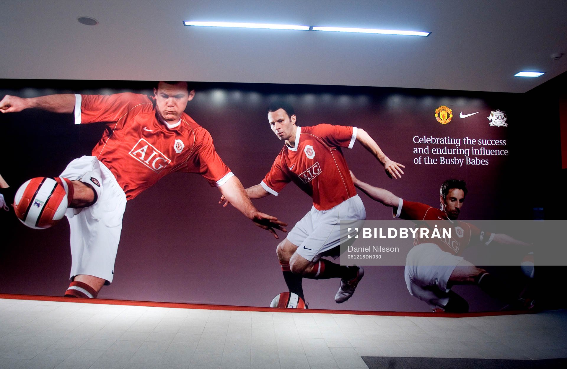 Souvenir affär på Old Trafford, Mega Store, Rooney,