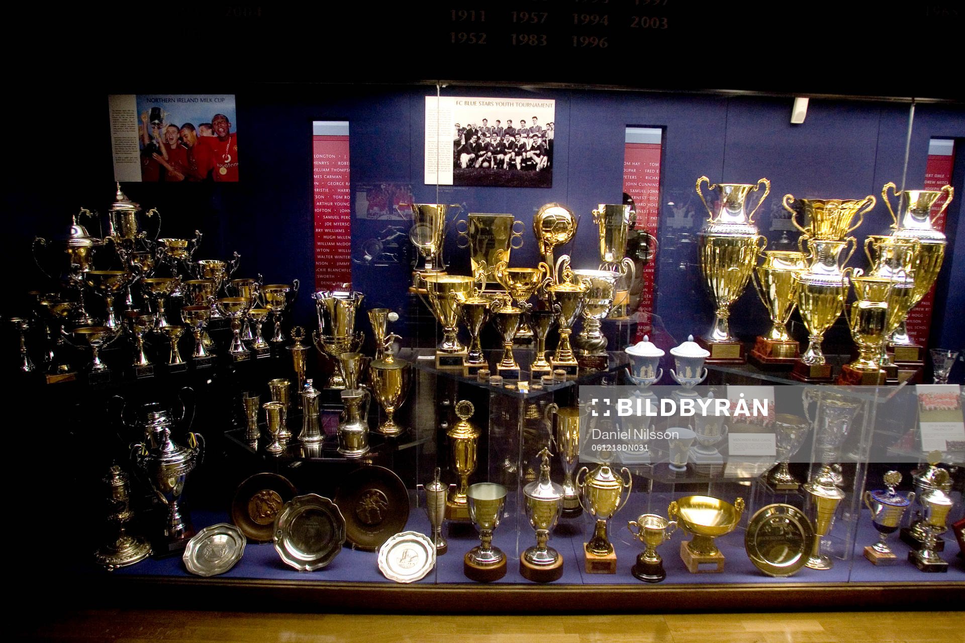 Museum på Old Trafford, priser, pokaler, prisskåp