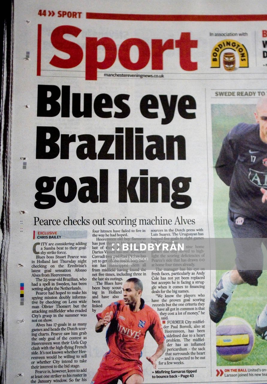 Fotboll,  engelsk, Manchester Evening News skriver att