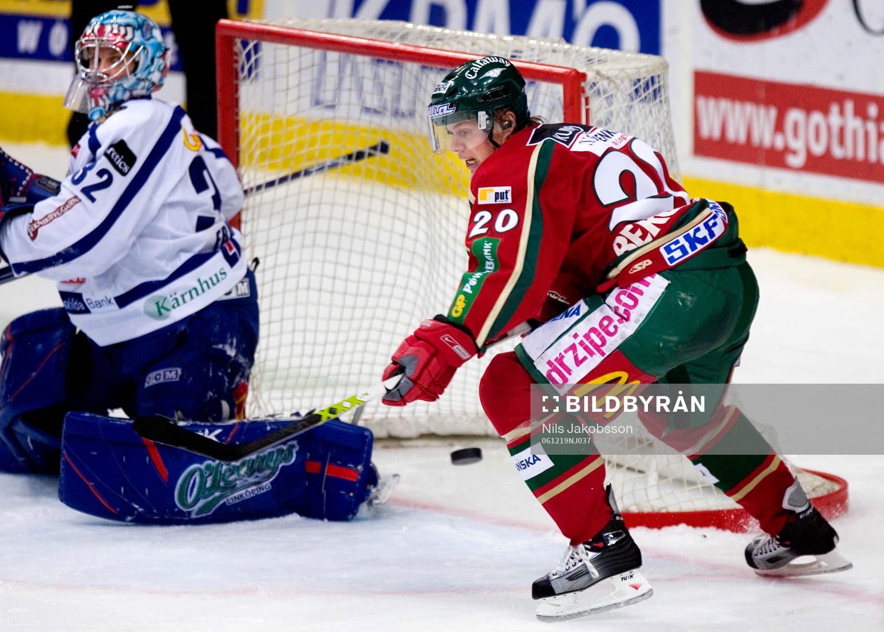 Sean Bergenheim missar målet