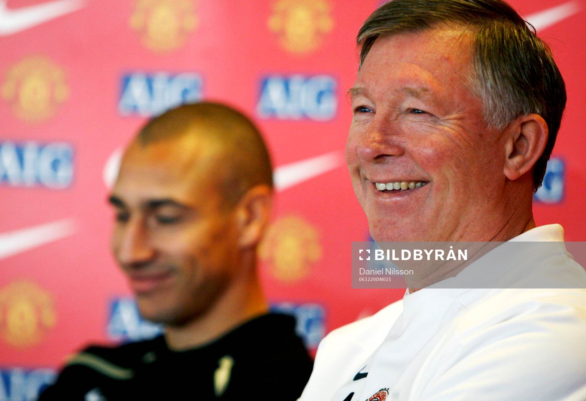 Henrik Larsson och Sir Alex Ferguson