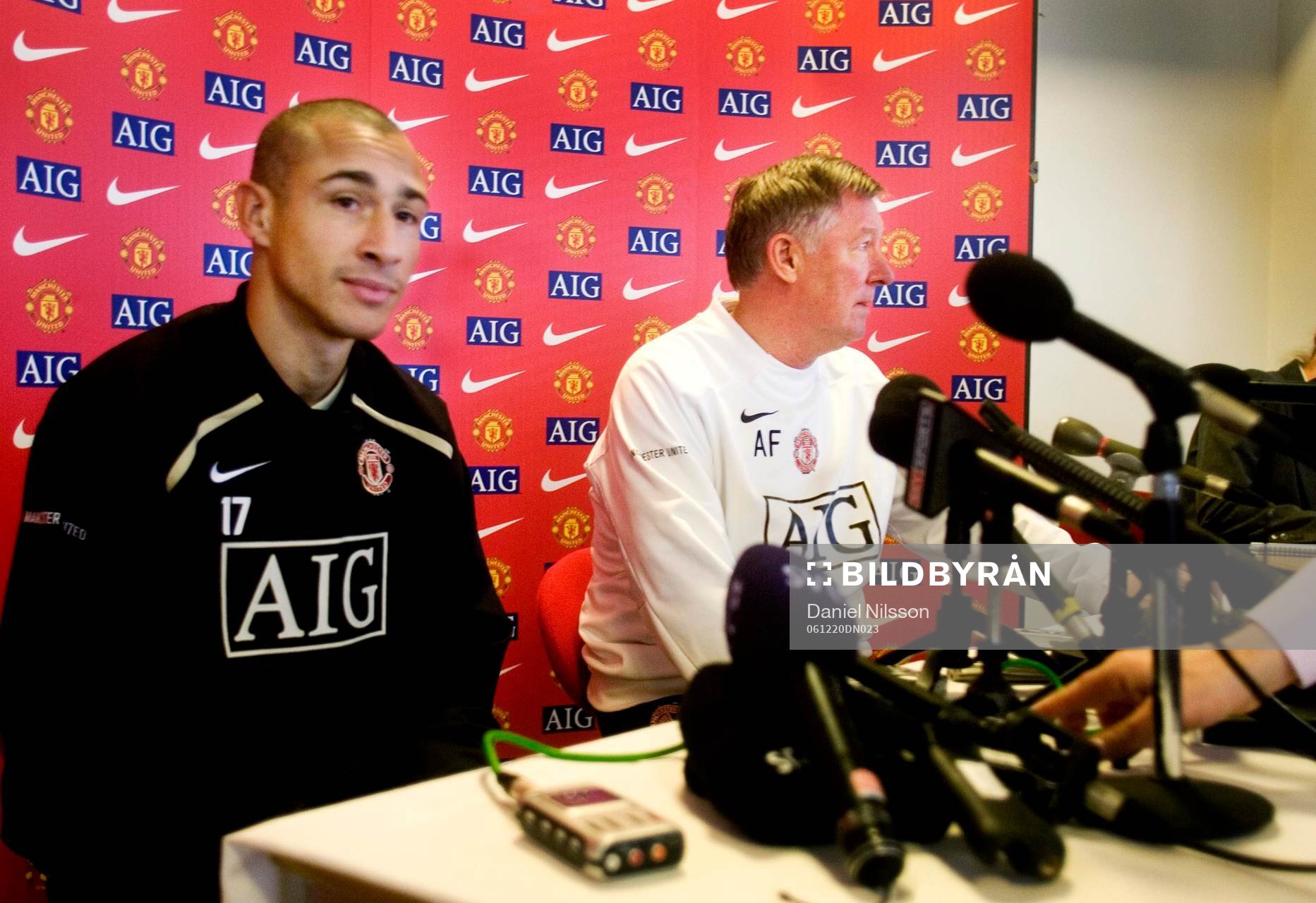 Henrik Larsson och Sir Alex Ferguson