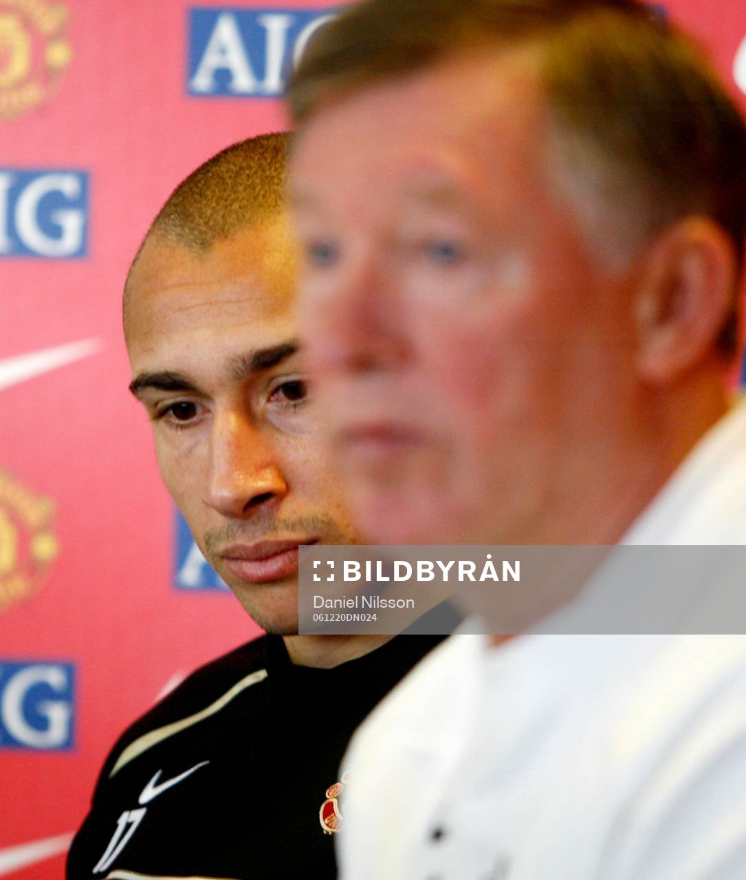 Henrik Larsson och Sir Alex Ferguson
