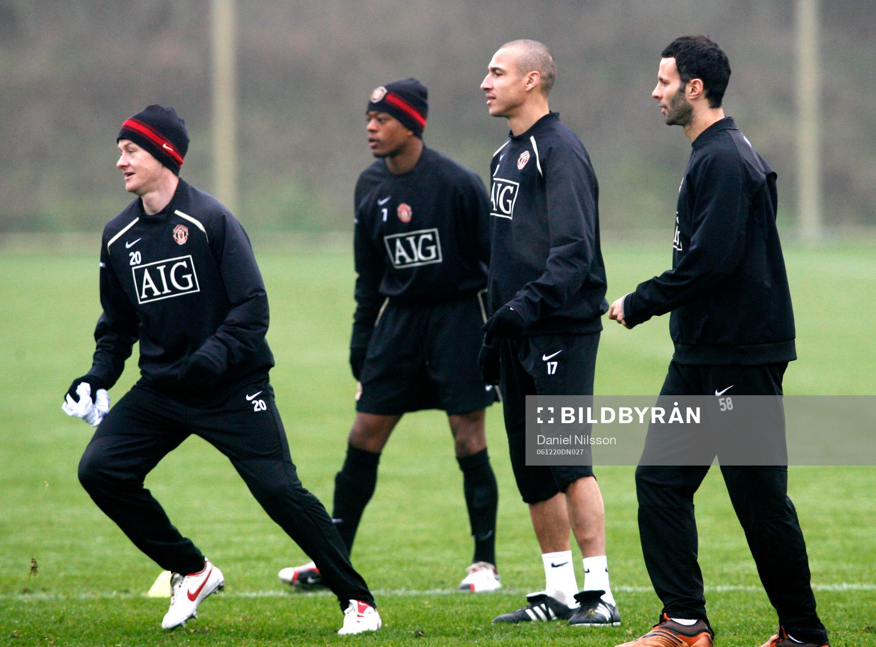Ole Gunnar Solksjaer, Louis Saha, Henrik Larsson och Ryan