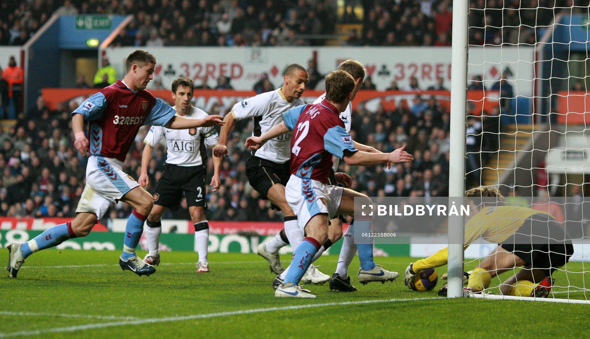Fotboll, engelsk, premier league, Aston Villa - Manchester