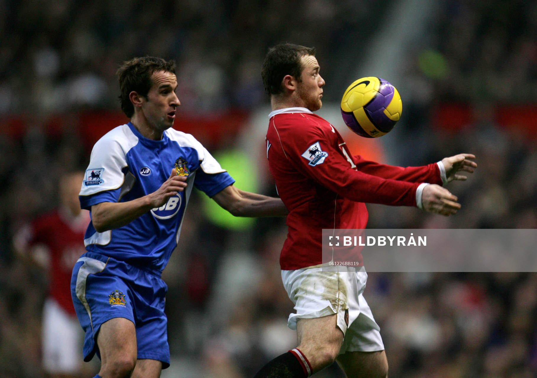 Wayne Rooney, Manchester United och David Wright, Wigan
