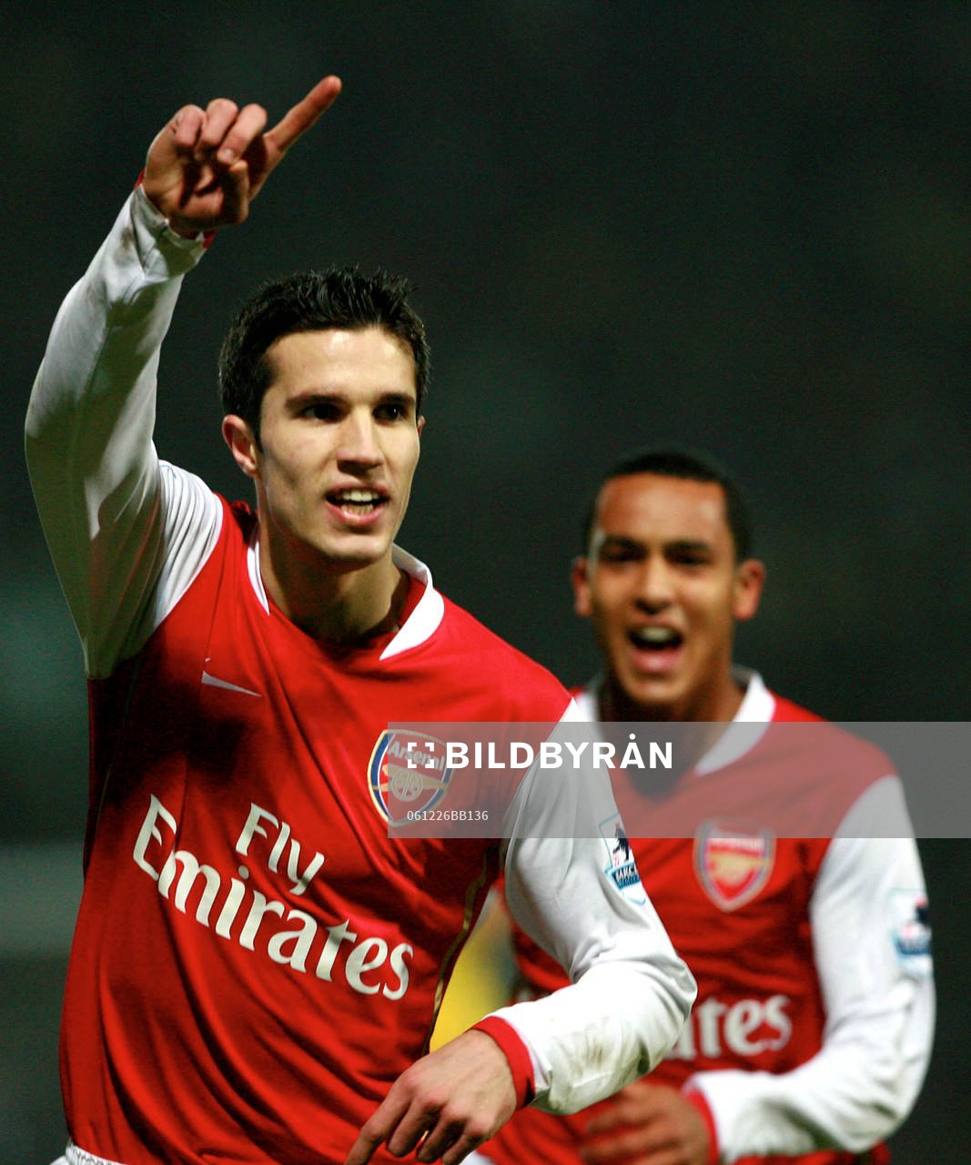  Robin Van Persie, Arsenal, jubel, glädje