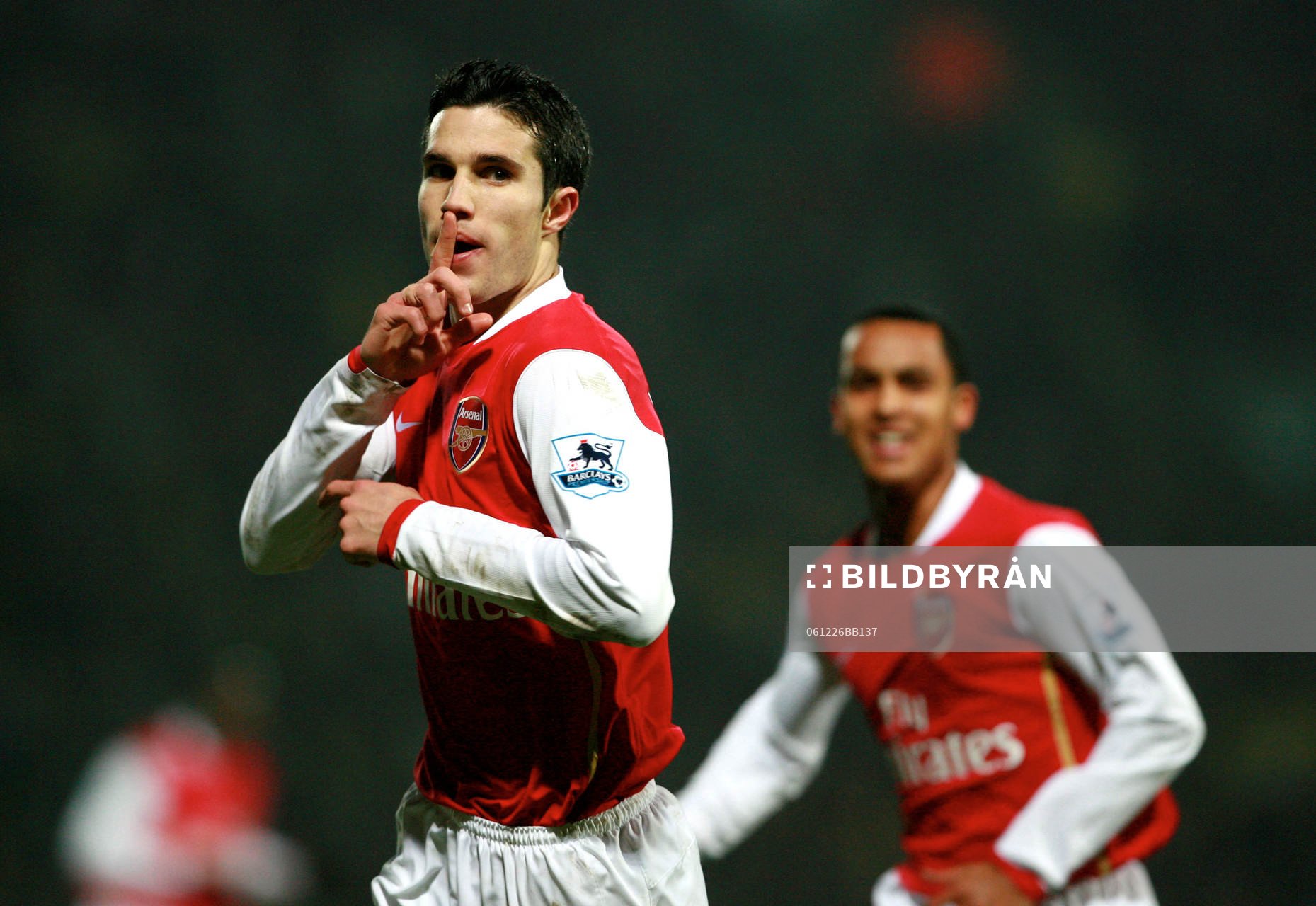  Robin Van Persie, Arsenal, jubel, glädje