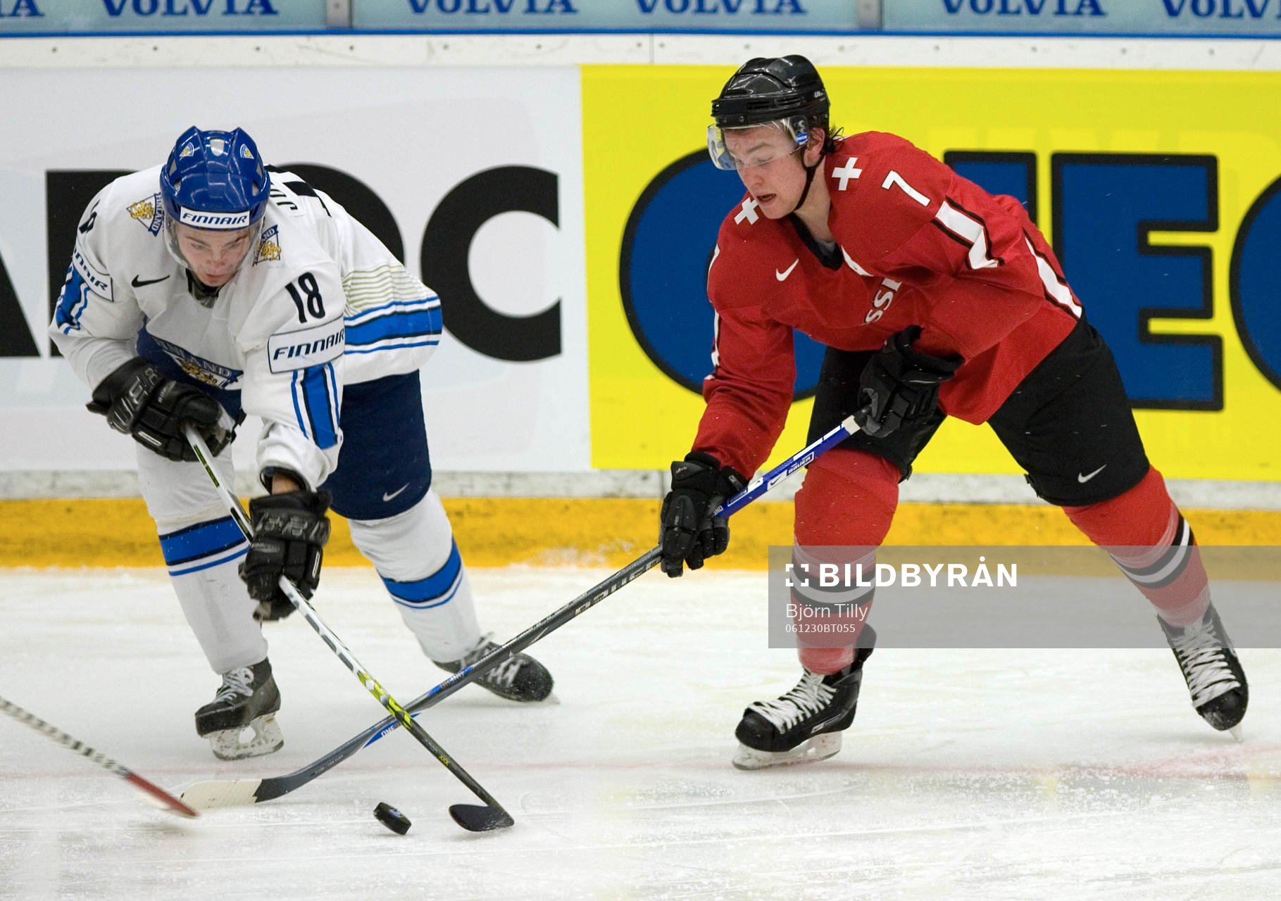 Jesse Joensuu, Finland och Yannick Weber, Schweiz