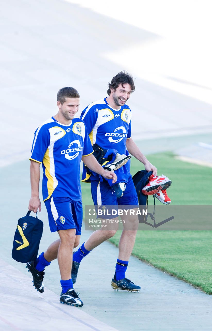 Anders Svensson och Rami Shaaban, målvakt