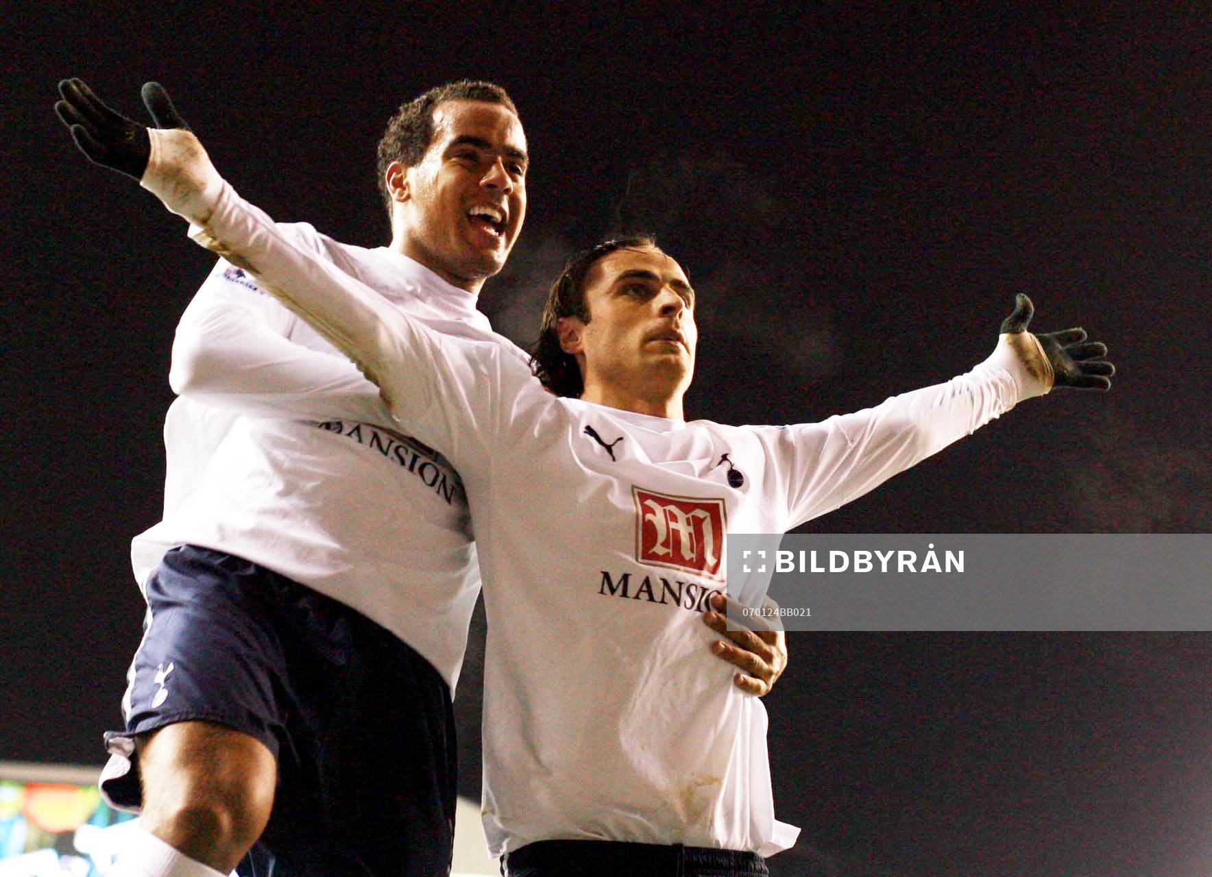 Dimitar Berbatov, Tottenham, jubel med  Tom Huddlestone