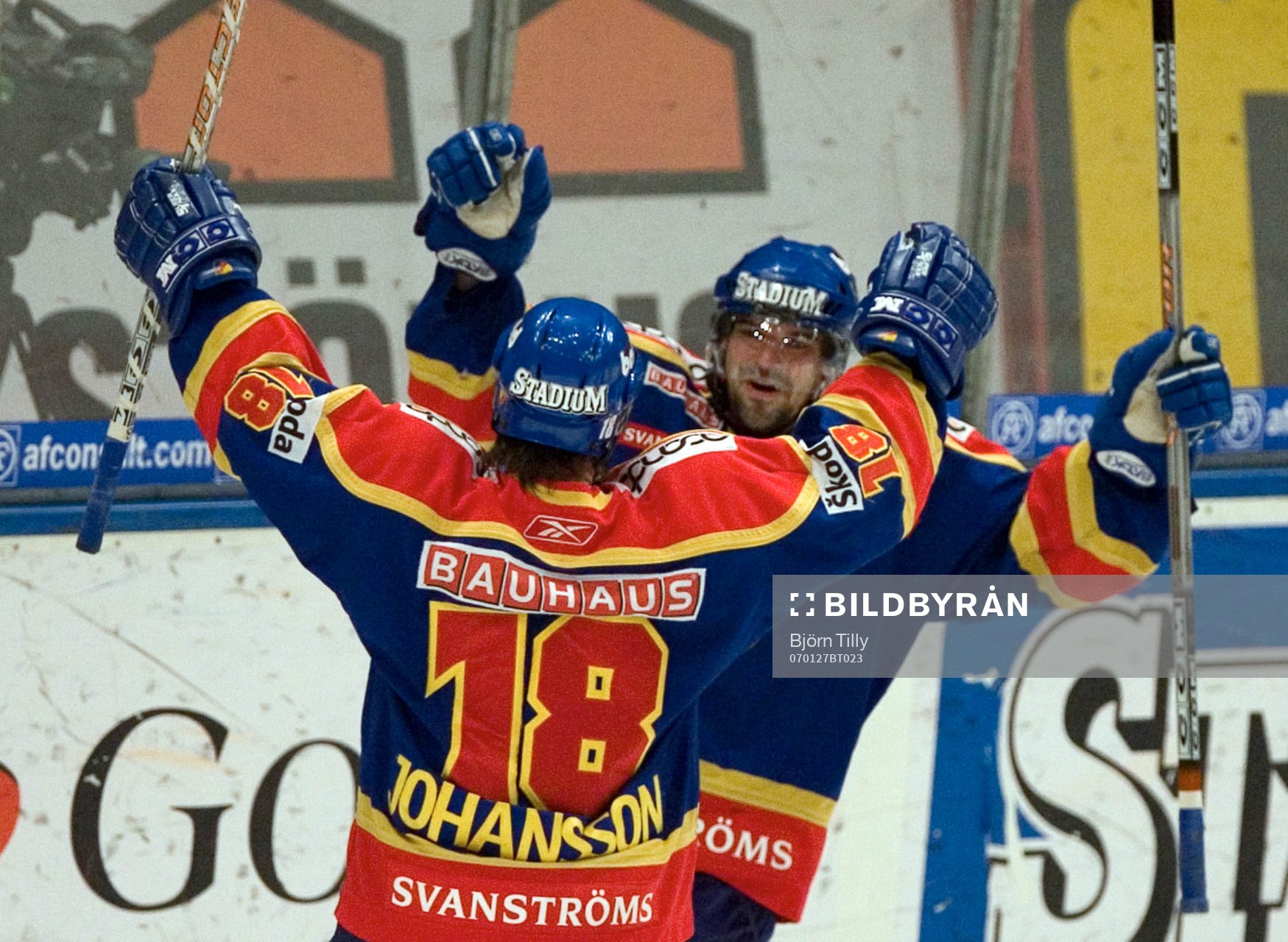 Thomas Johansson och Fredrik Bremberg, Djurgården, jubel