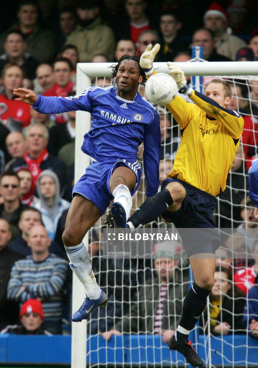 Didier Drogba, Chelsea och Paul Smith, målvakt, Nottingham