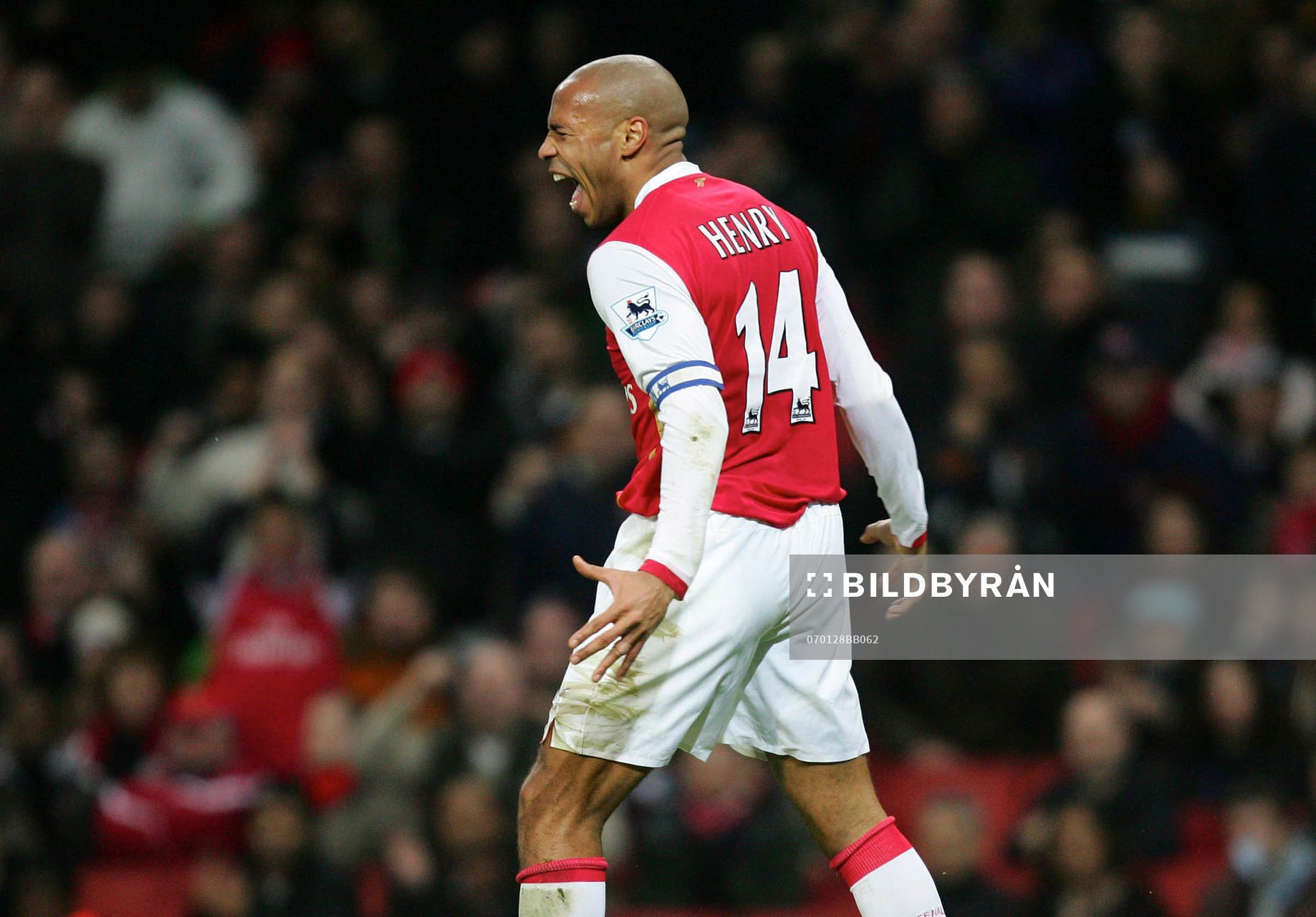 Thierry Henry, Arsenal. Arg, irriterad