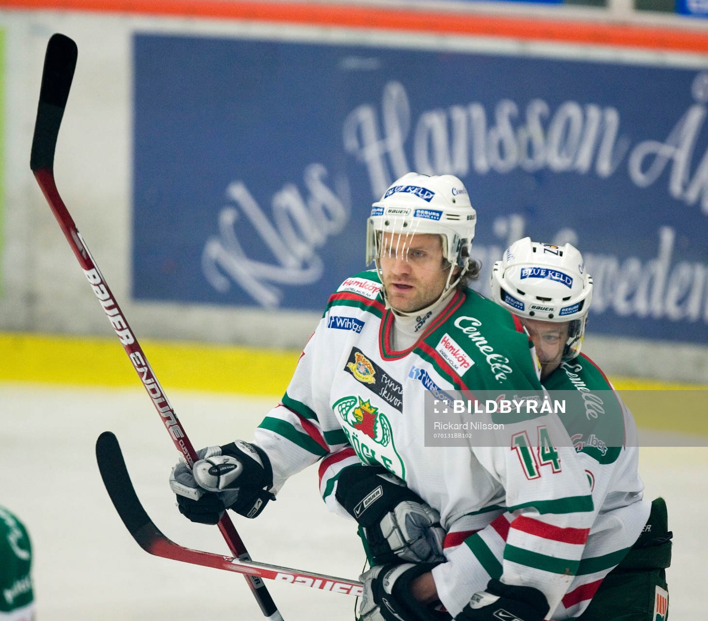Mikael Gath, Andreas Byström, Rögle, jubel