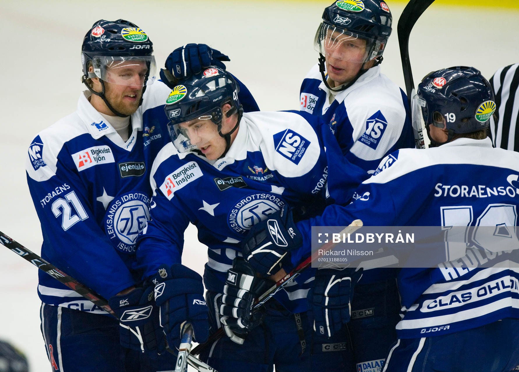 Jonas Elofsson och Johan Eneqvist, Leksand, jubel