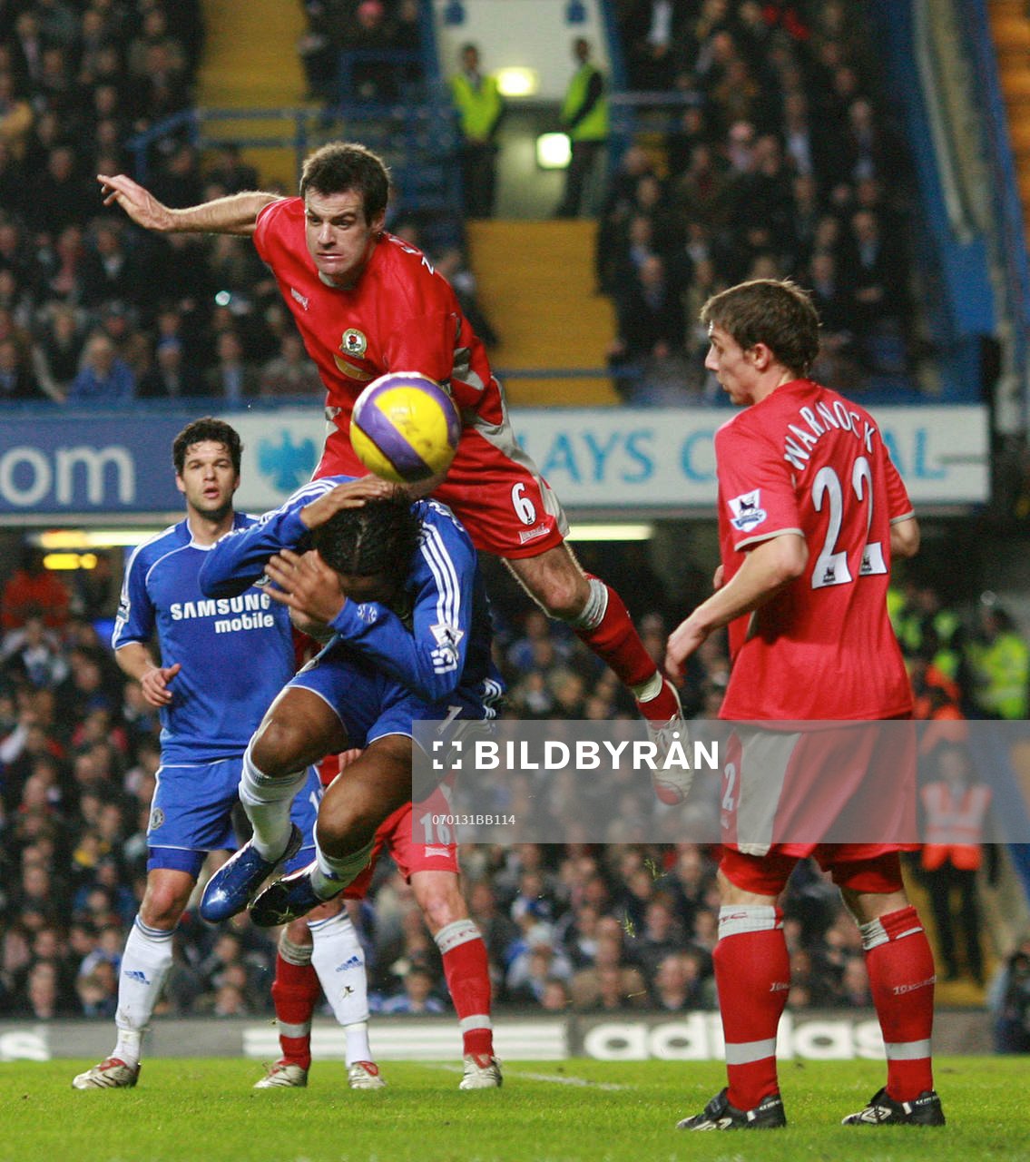 Fotboll, engelsk, Premier League,  Chelsea - Blackburn