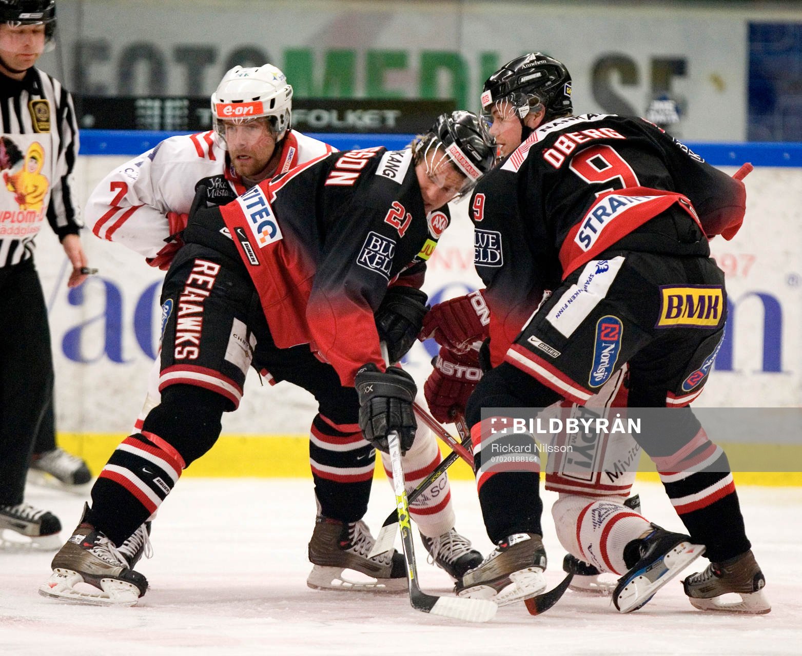 Johan Svedberg, Timrå och Mikael Johansson och Jan Öberg,